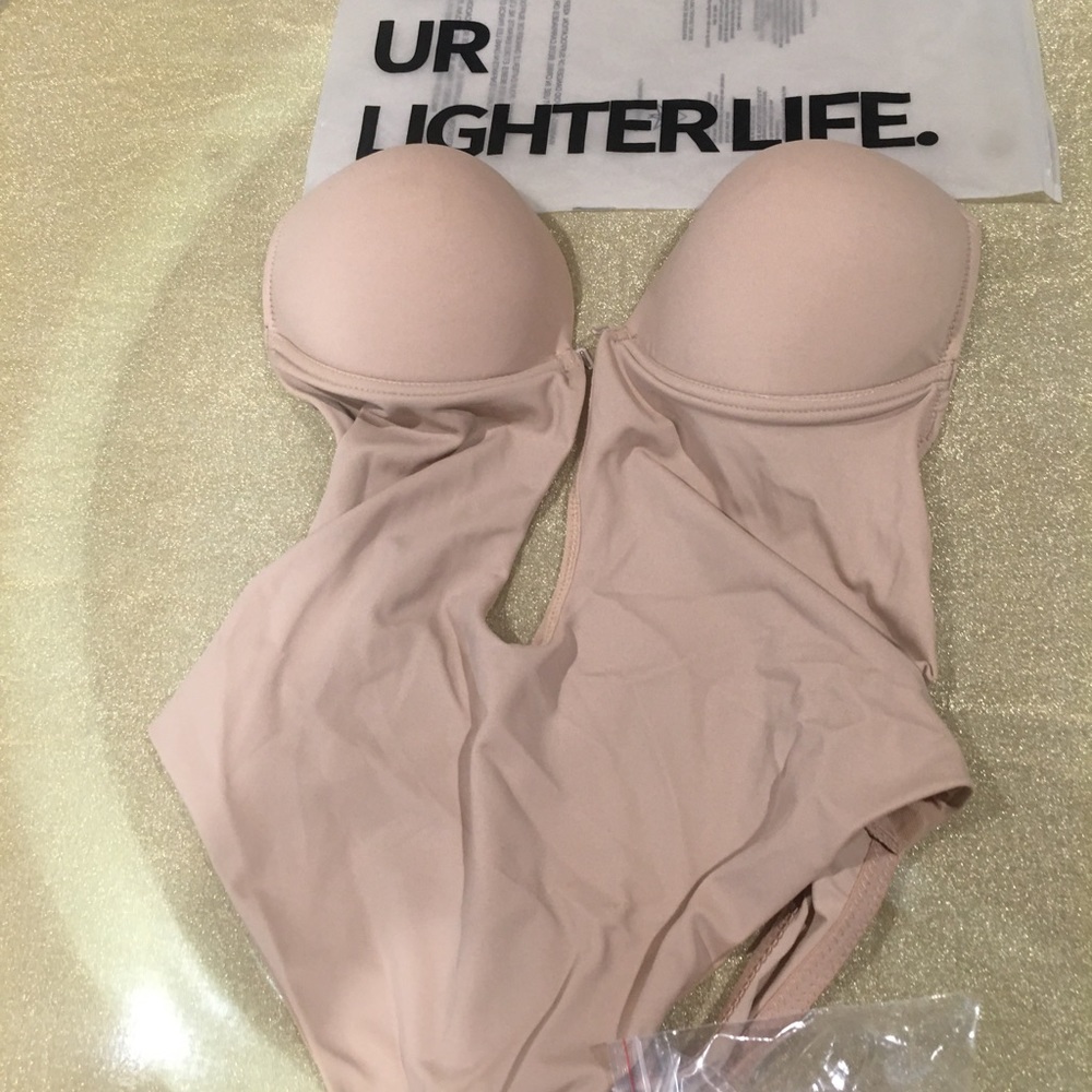 Strapless Bra/Thong Lingerie Briefer.